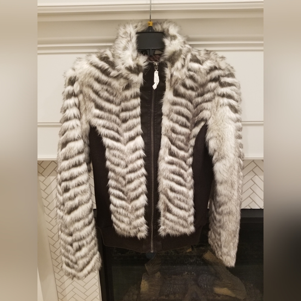 Carmin Faux Fur Jacket NWT